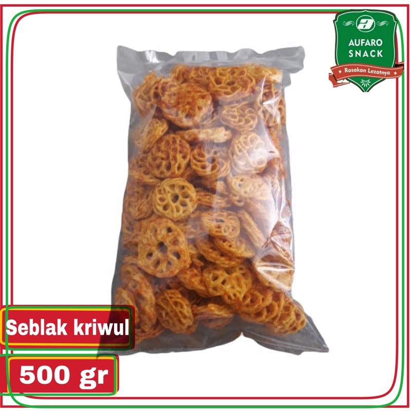 KERUPUK SEBLAK KENCUR BANTAT  KRIWUL / SEBLAK MAWAR SETAN KILOAN 500 GRAM