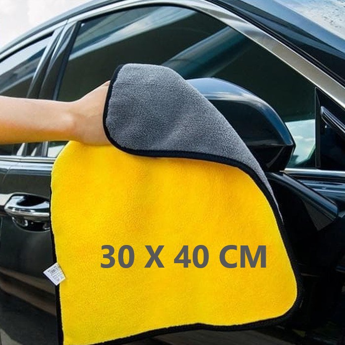 Lap Besar Microfiber Tebal 2 Warna 30 x 40 Lembut Premium O584