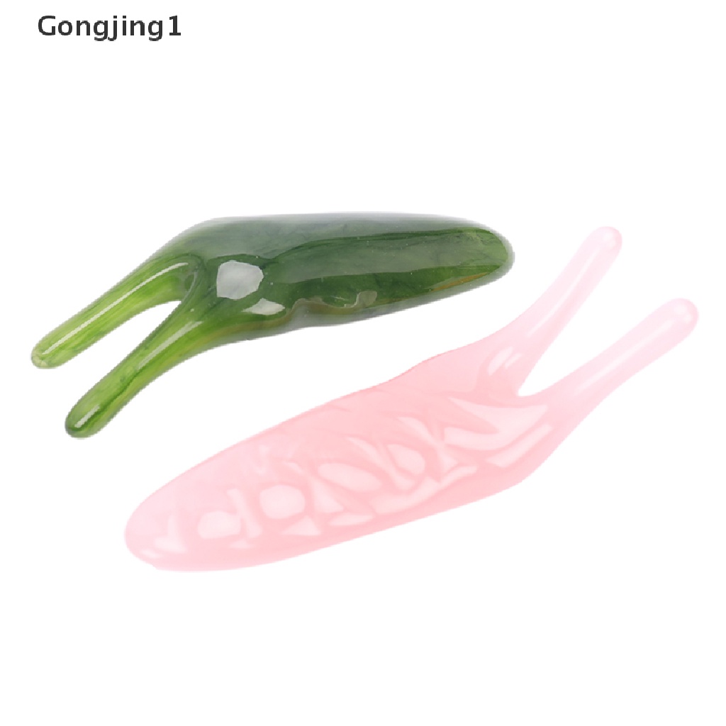 Gongjing1 Alat Pijat GuaSha Bahan Resin Alami Untuk Wajah / Hidung