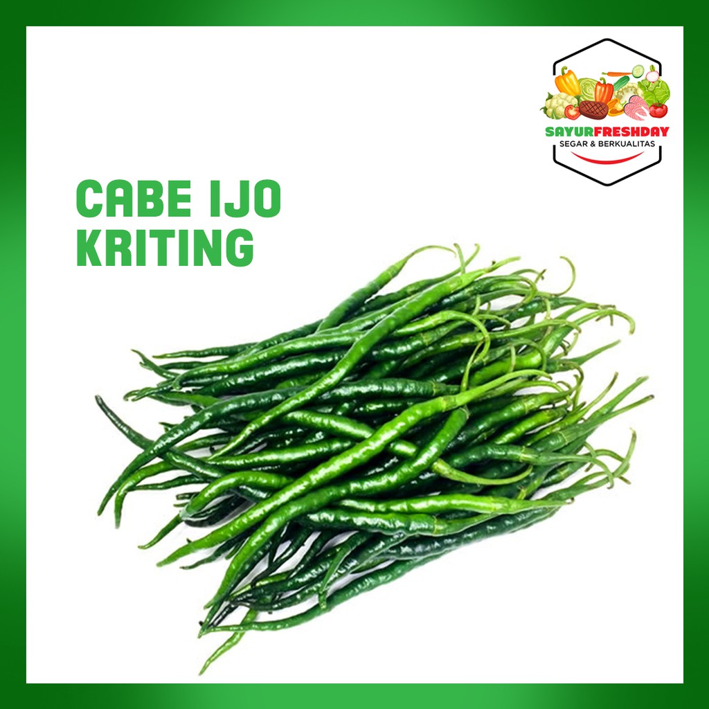 

Cabai Ijo Kriting 100gram