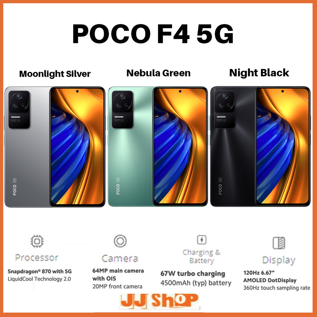 XIAOMI POCO F4 5G 8/256 GB RAM 8GB ROM 256GB &amp; 6/128 6GB 128GB GARANSI RESMI