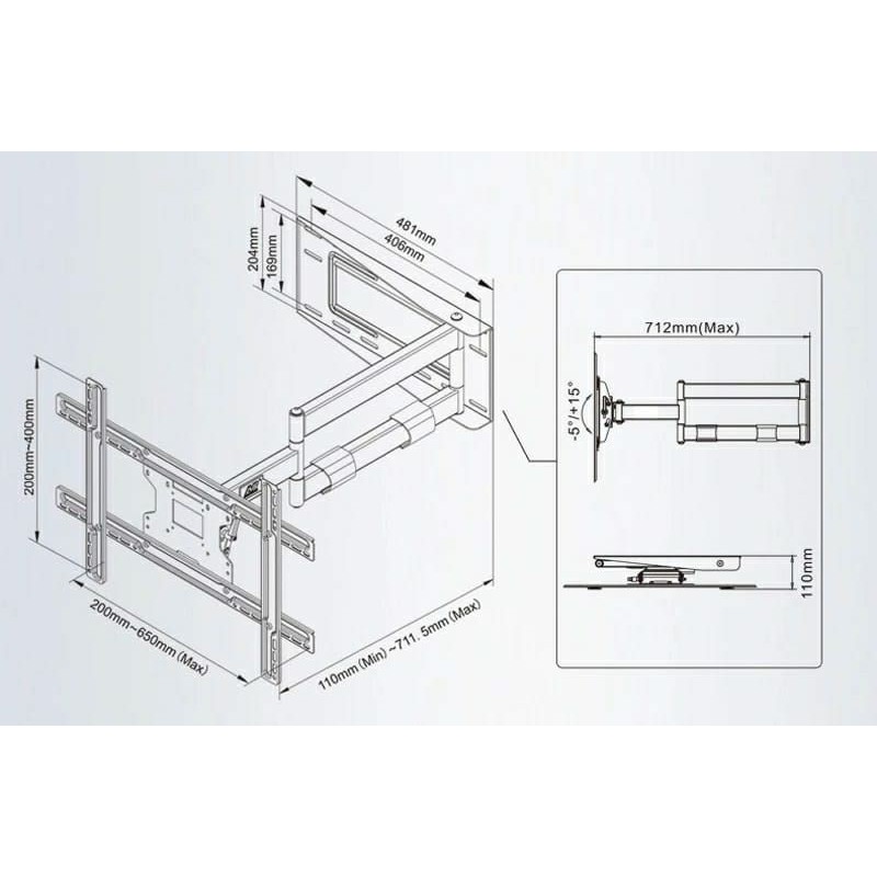 Bracket tv 42 43 45 50 55 60 65 70 inch NBSP 2 North Bayou