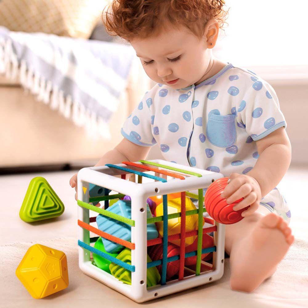 Lanfy Mainan Bayi Belajar Pelangi Sessele Kartun Anak Mainan Sortir Permainan Touch Skill Belajar Bentuk Blok Mainan Edukasi Belajar Dini