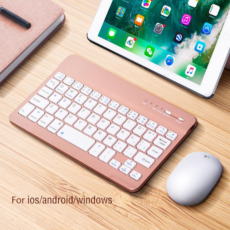 Keyboard Wireless Bluetooth Slim Mini untuk Tablet / iPad