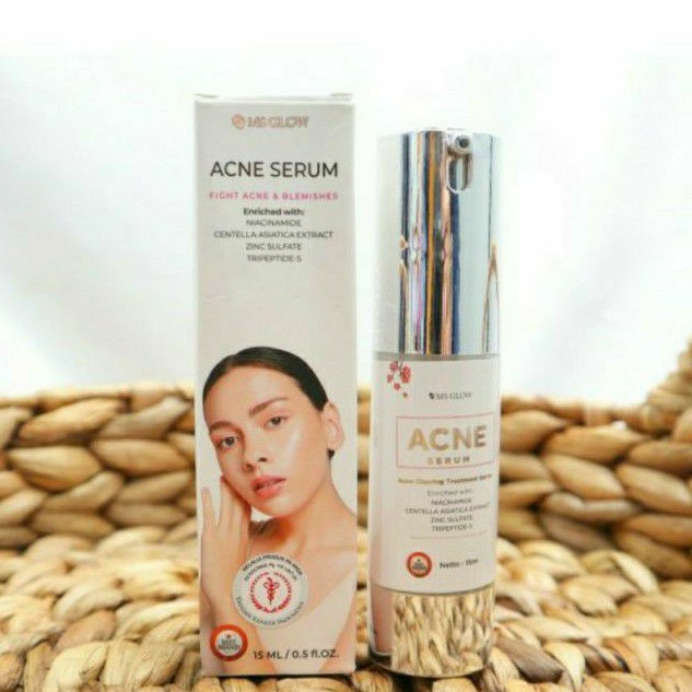 serum wajah ms glow acne serum original
