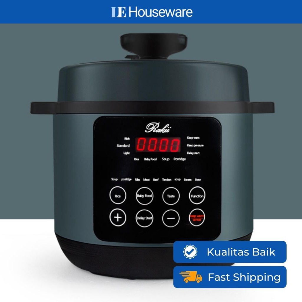 Pressure Cooker Electric |  Alat Presto Slow Cooker 5 Liter Elektrik