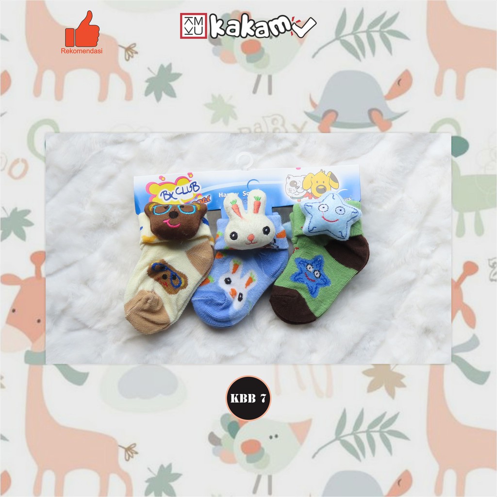 Kakamu Kaos Kaki Bayi Boneka 3 Pasang