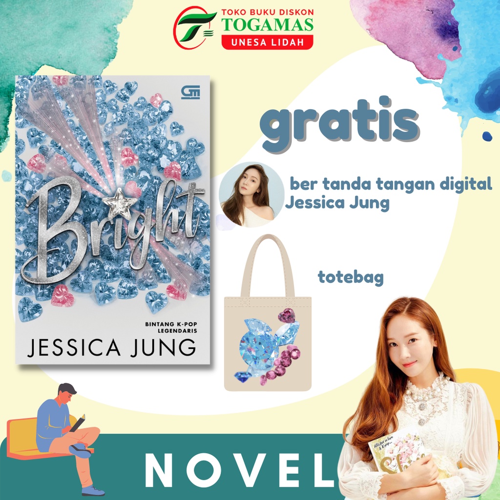 SIAP KIRIM!! NOVEL SHINE // BRIGHT EDISI TTD KARYA JESSICA JUNG