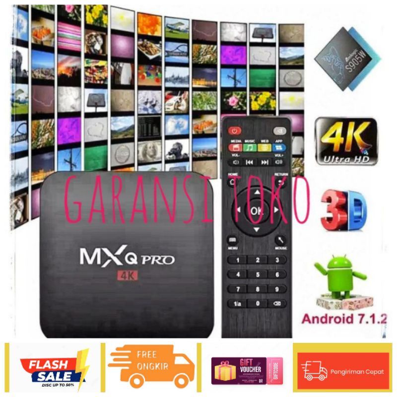 STB ANDROID TV BOX MXQ PRO 5G 4K NETFLIX
