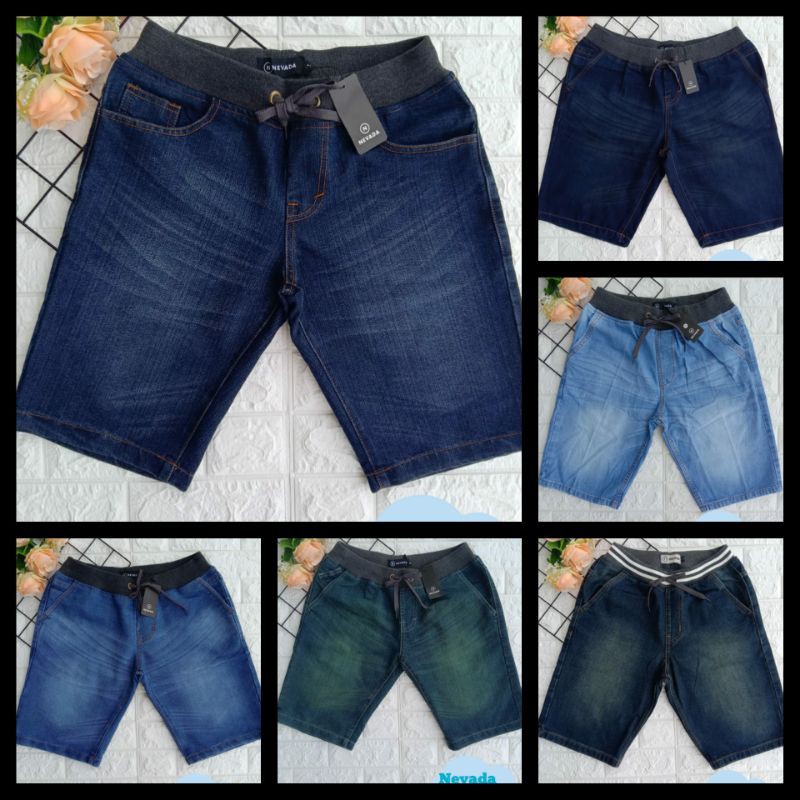 Celana Pendek jeans pria dewasa Nevada