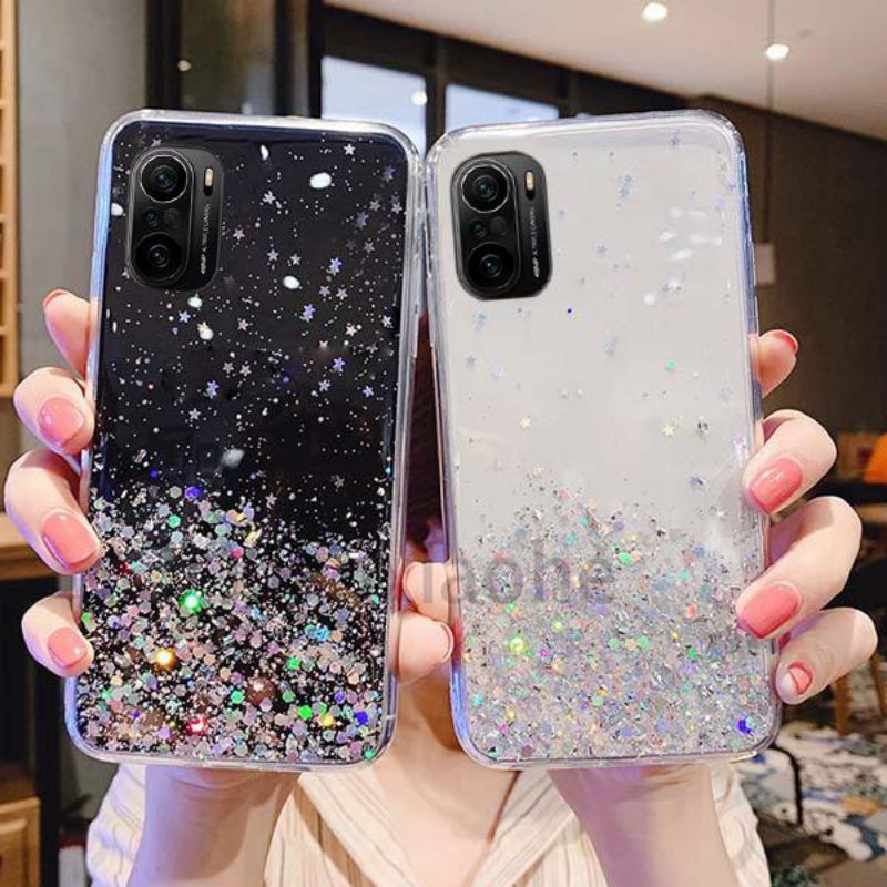 Xiaomi Poco F3 Redmi K40 K40 Pro 2021 Casing Soft Case Tpu Bahan Premium Glitter Glossy