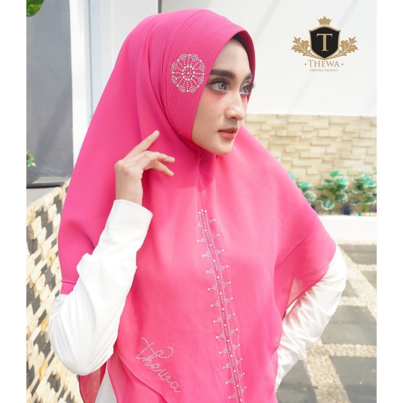 Hijab payet / khimar hana dasi ori thewa / jilbab instan payet / khimar ceruty babydoll dua layer / 