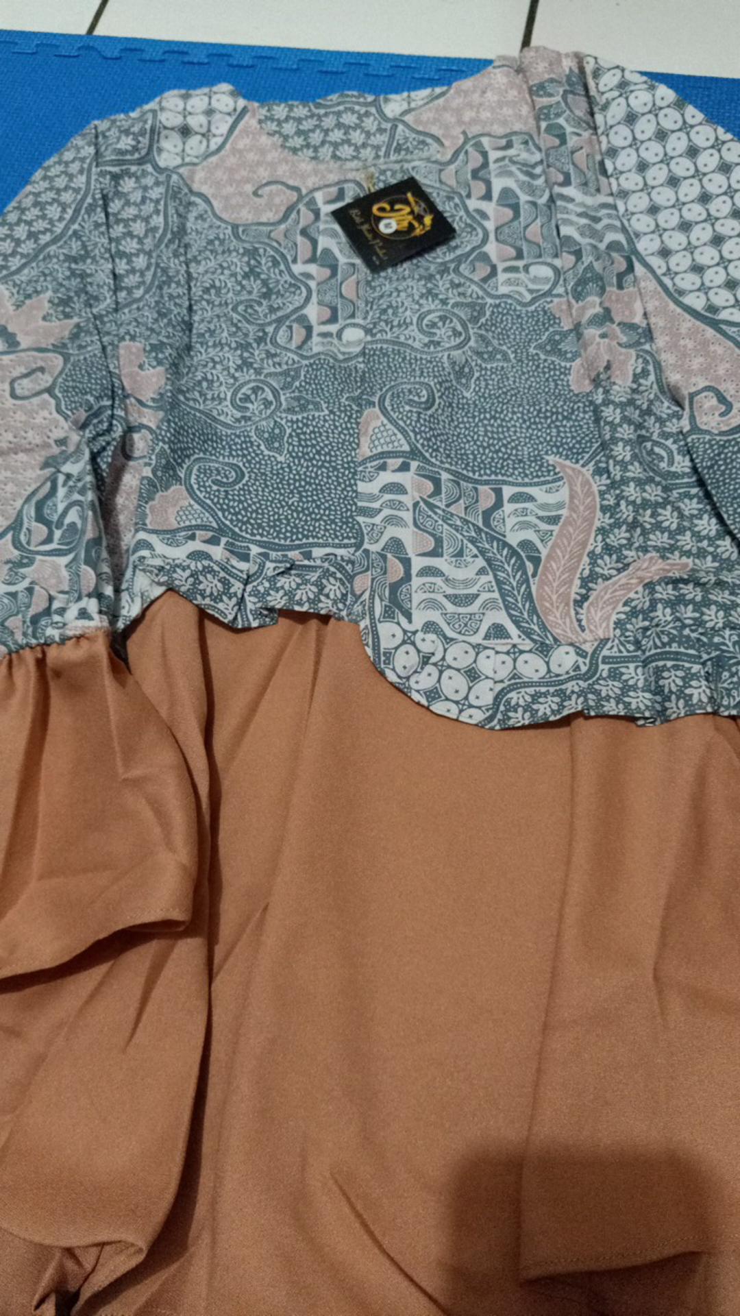 M-l-xl-xxl Batik Wanita Asj Sa Hrb026 Kenongo Kemeja Tosca Pendek