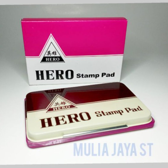

Stamp Pad / Bak Stempel HERO Kaleng Besar