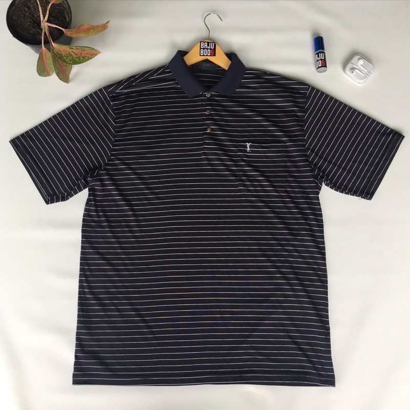kaos polo polo shirt ysl second