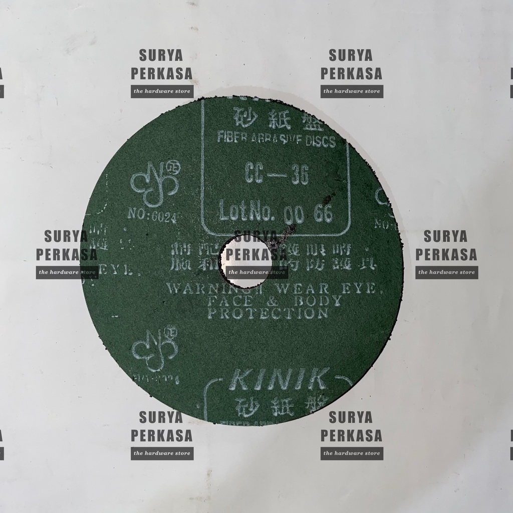 AMPLAS BULAT 4" KINIK GERINDA FIBER DISCH GRIT CC36 / CC 36