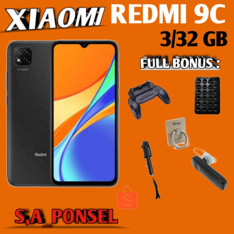 XIAOMI REDMI 9C RAM 3/32 GB GARANSI RESMI XIAOMI/TAM