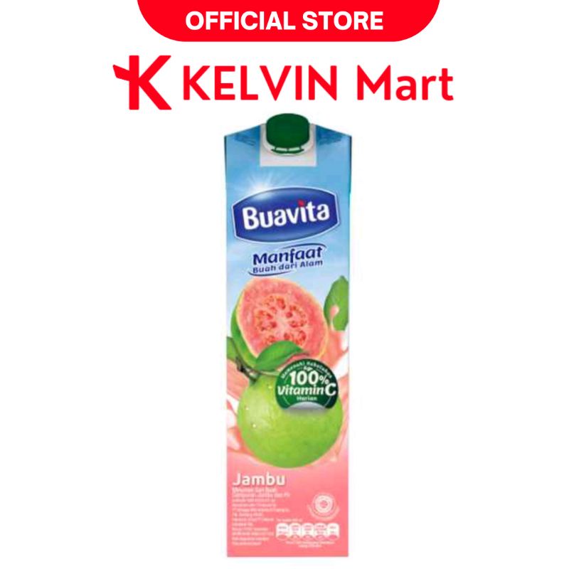 

Buavita Juice Rasa Guava (Jambu) Tpk 1000mL / 1 L | KELVIN Mart