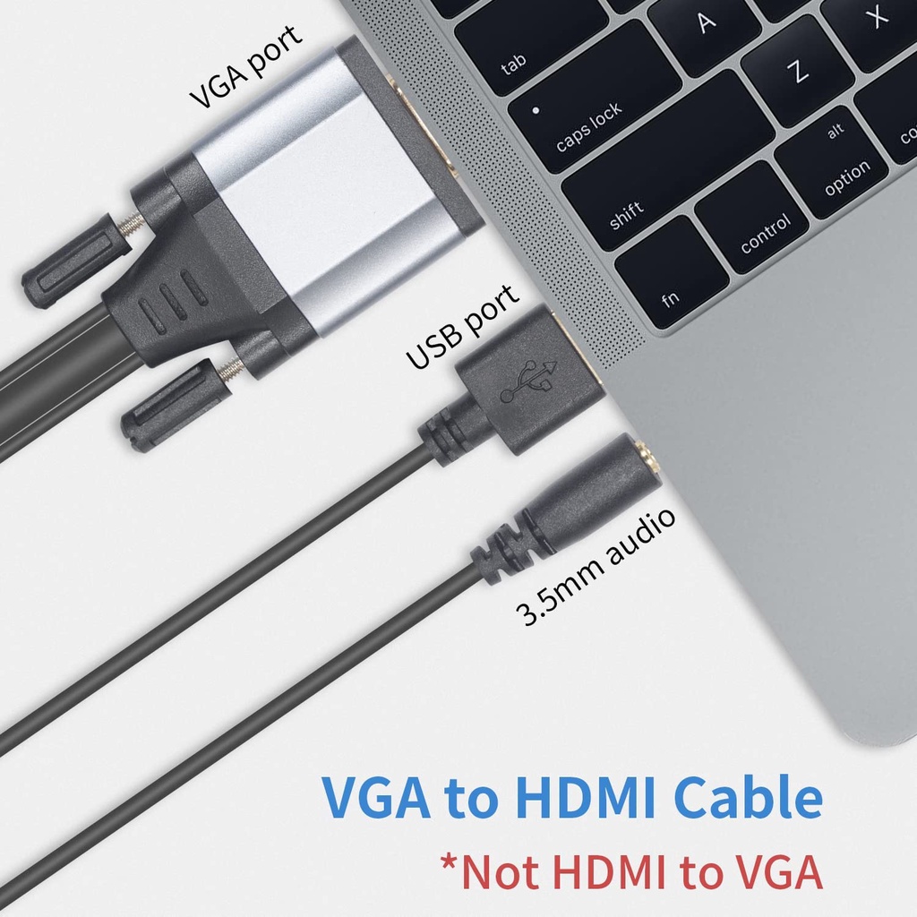 KABEL VGA TO HDTV (HDMI)-1.8meter converter# VGA TO HDMI-1.8M
