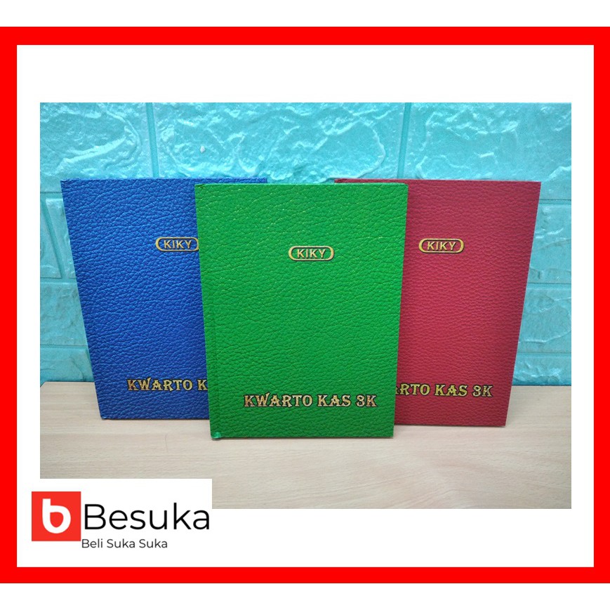 

KIKY HARD COVER KWARTO KAS 3K (UKURAN 20.5 x 15.5 CM) 100 LBR