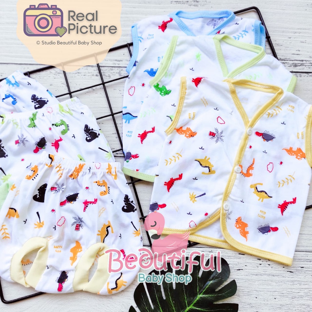 3pcs Setelan Kutung Bayi Newborn / Setelan Baju Bayi Baru Lahir Ekonomis / Baju Kutung Bayi Baru Lahir / Baby.ou_