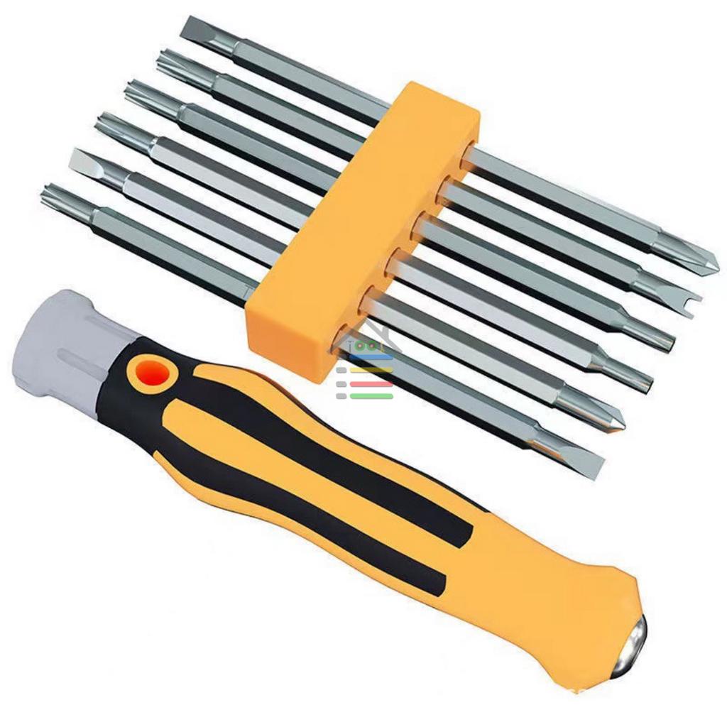 OBENG SET 6IN1 BULAK BALIK MAGNET MULTIFUNGSIONAL SCREWDRIVER SET