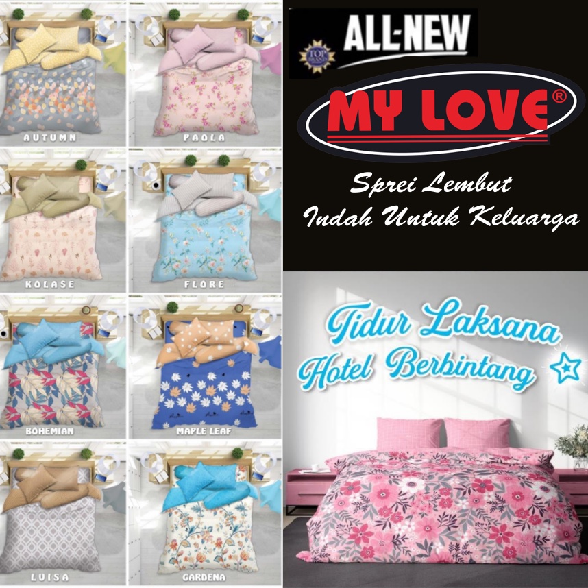 Sprei My Love Tinggi 30CM 160x200 & 180x200
