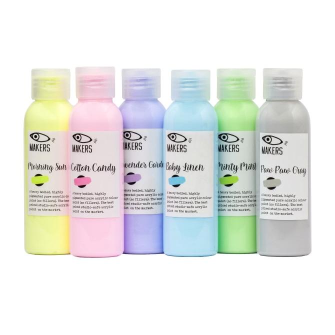 

Paket Cat Lukis Akrilik - Pastel Colors for ceramic, pouring & fabric