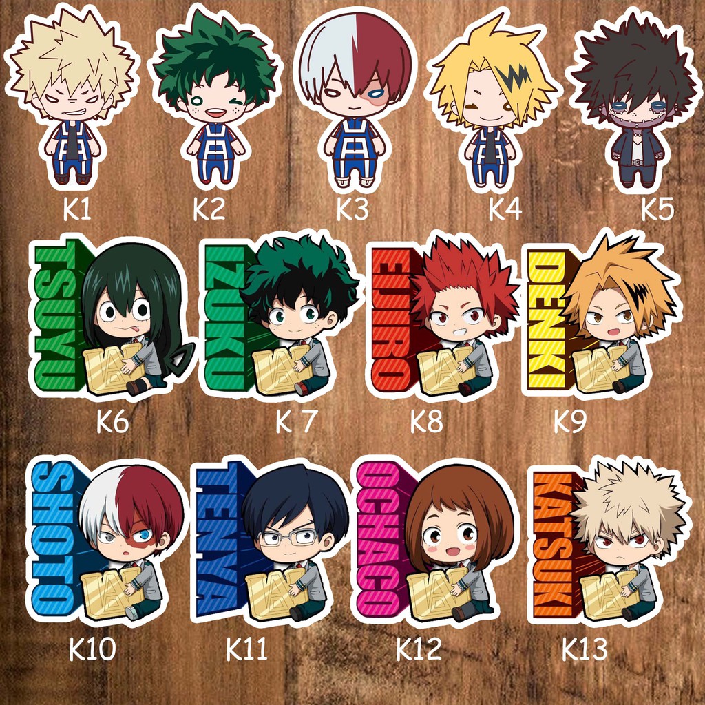 sticker stiker anime lengkap boku no hero academia My Hero