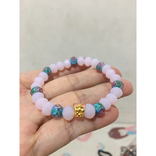 bracelet pink shio tikus
