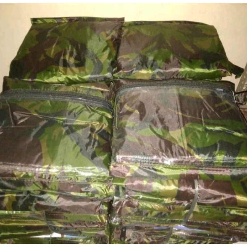 jas hujan loreng TNI / jas hujan army / setelan mantel loreng army tactical