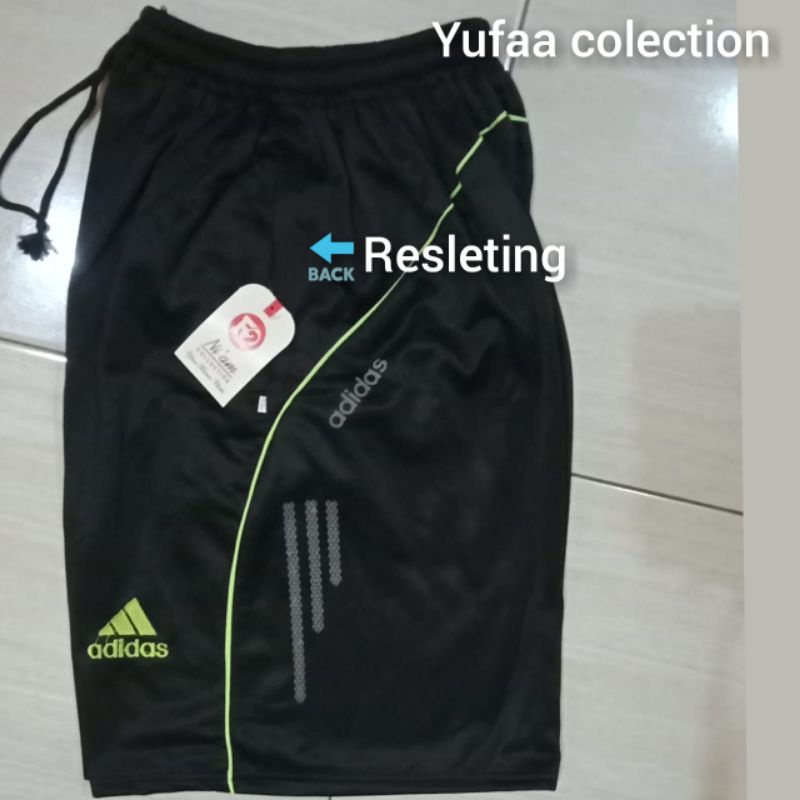 celana pendek tebal olahraga resleting Adidas Cowok/Badminton/Lari