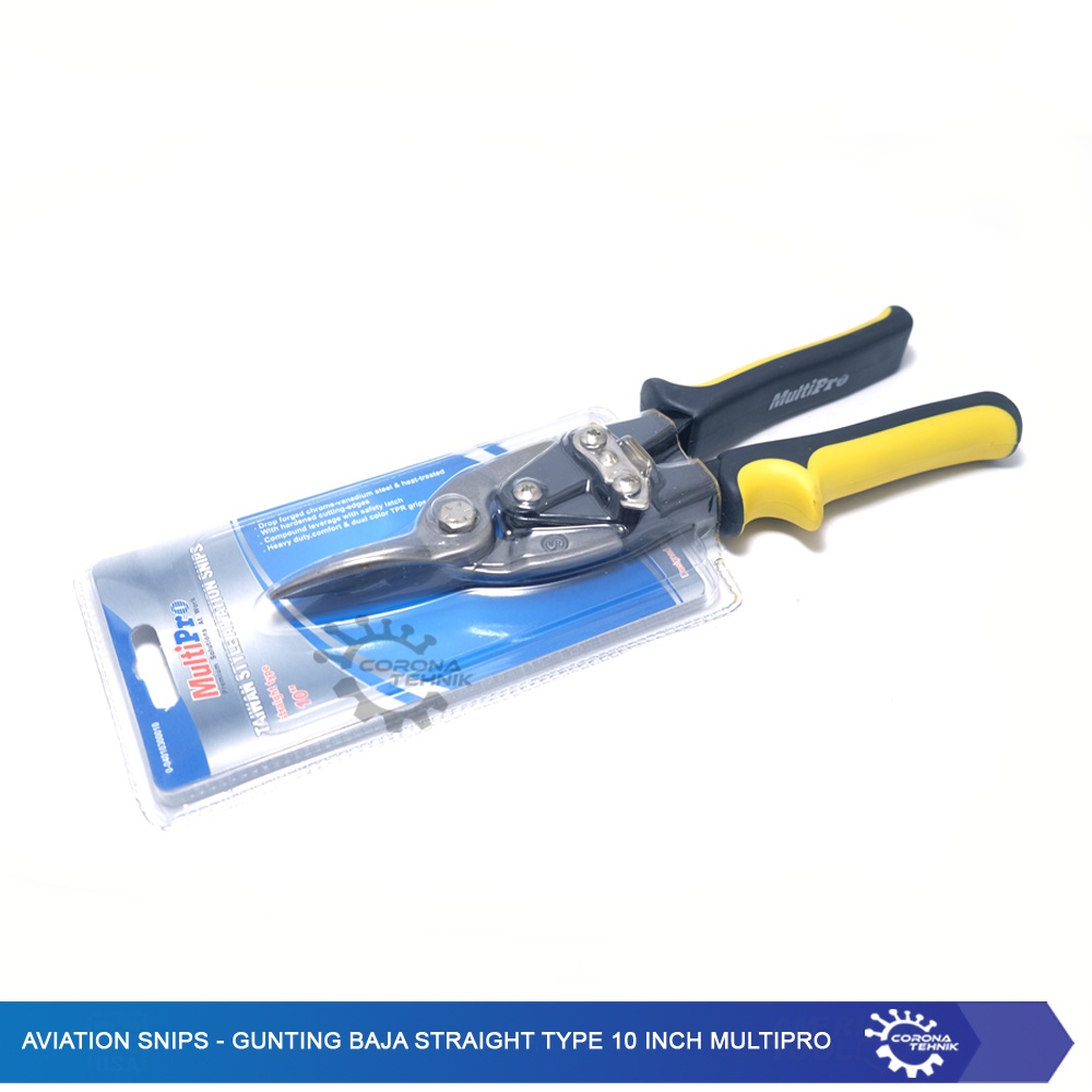 Gunting Baja Straight Type 10 Inch Multipro - Aviation Snips