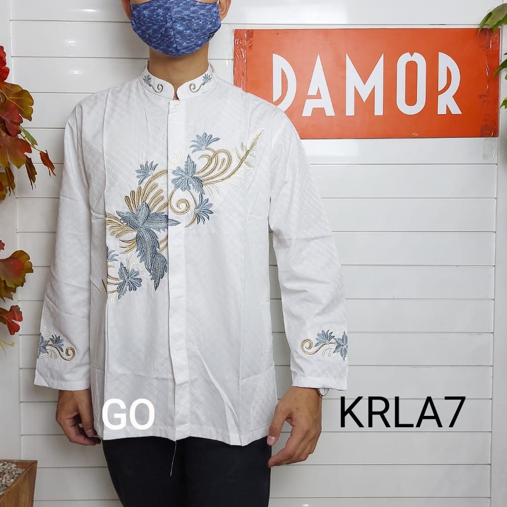 gof KRLA DAMOR (CRESSIDA) KOKO REGULER Baju Koko Cowok Pakaian Pria Muslim Lengan Panjang