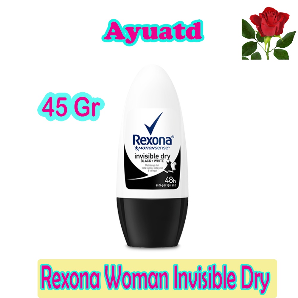 Rexona Deodorant Roll On woman Invisible White 45ml