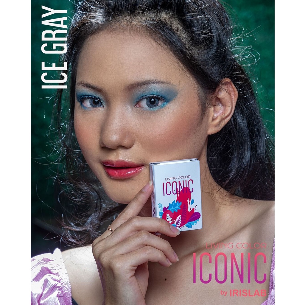 Softlens LIVING COLOR ICONIC DIA 14.40mm NORMAL  softlen / softlense Lensa Kontak / BS