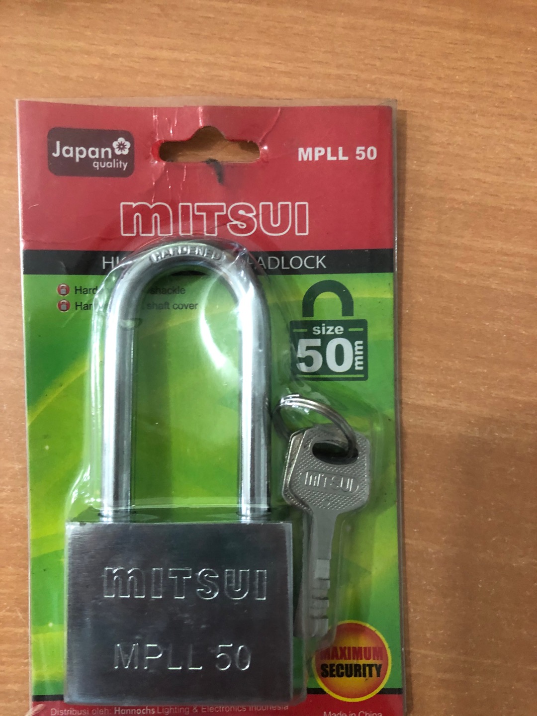 Gembok 50mm Leher Panjang Stainless