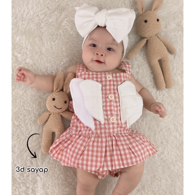 ANGEL / FELLY Baju Setelan Dress Pergi Lucu Fashion Anak Bayi Perempuan Cewek Terlaris Lucu