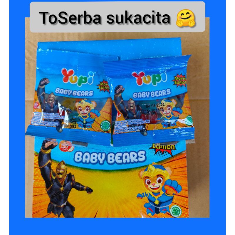 

Yupi BABY BEARS . 1 Kotak isi 24 pcs