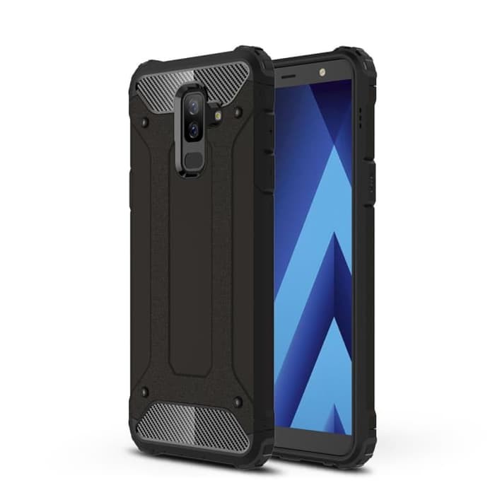 SS9623 - CARBON ARMOR DEFENDER CASE GALAXY J8 2018 BLACK