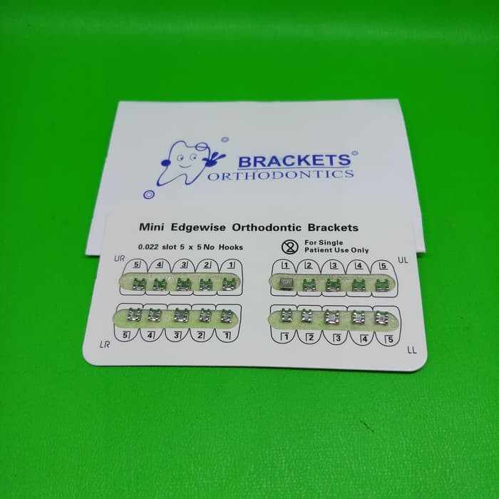 Behel Gigi - Karet Behel - Sikat Gigi Behel Bracket Amplop Mim Mini Edgwise 0.22Nh Produk Terbaik