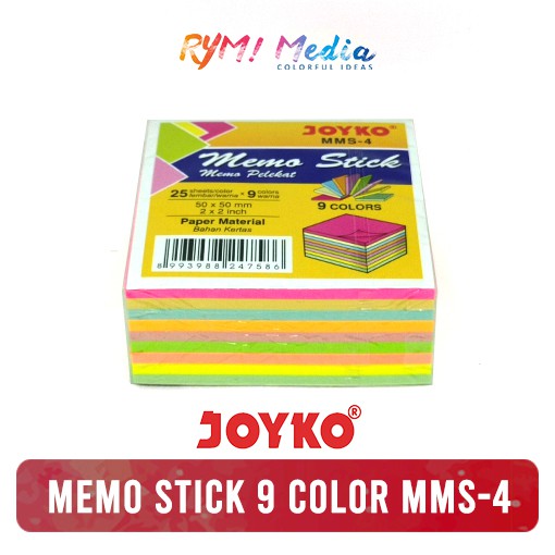 

JOYKO Memo Stick MMS-4 / Sticky Note 5 x 5 cm / Post it 225 lembar MMS