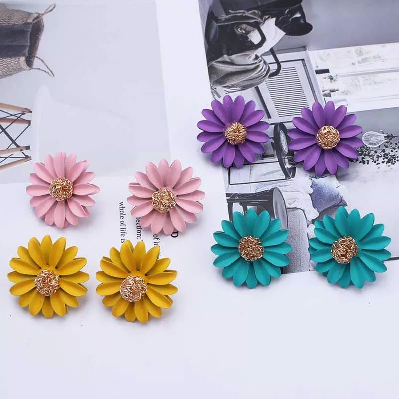 Anting Tusuk Wanita Bunga CELIN//Anting Wanita Import//Terbaru