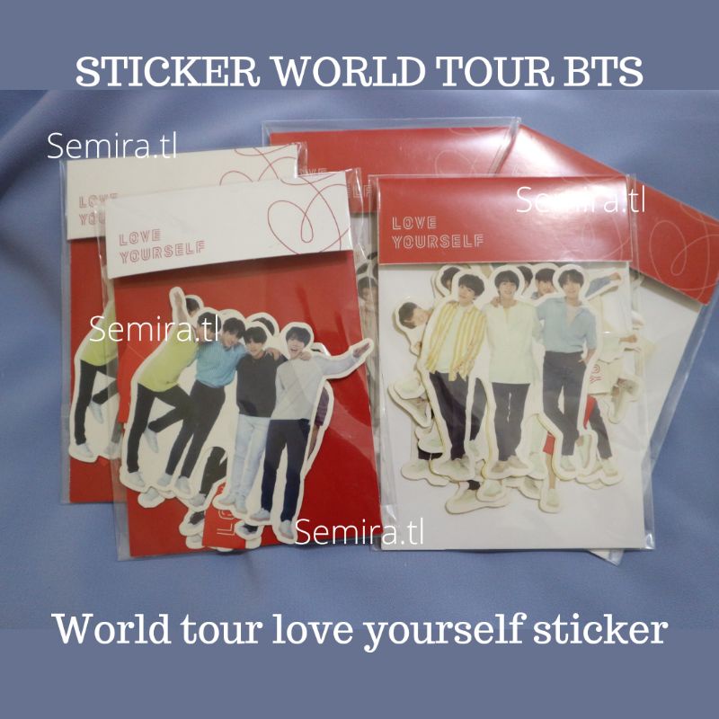 Jual Stiker BTS World tour Love Yourself (UNOFFICIAL) Shopee Indonesia