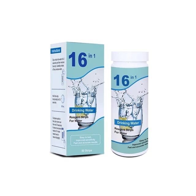 50pcs Strip Alat Uji Cek Tes Kualitas Air Minum 16 In 1 Tes Water Test