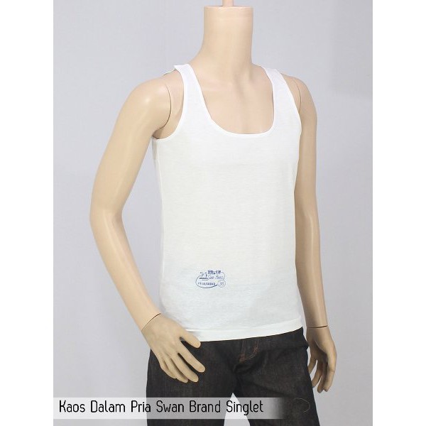 6 Pcs Singlet Swan Brand | Kaos Dalam Soang Pria Dewasa | Pakaian Dalam Swans Laki Laki Underwear | Sguna Grosir