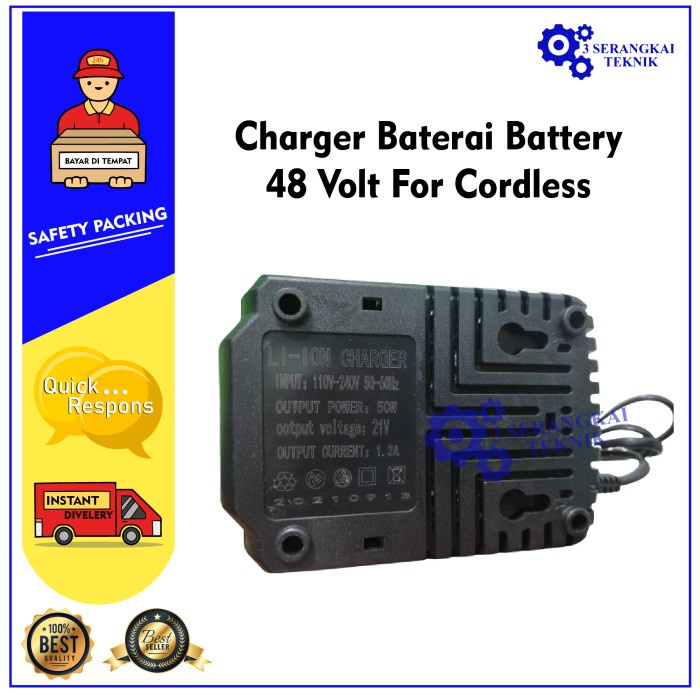 Charger Baterai Battery 21V / 48V For Cordless JLD Mailtank Tipe LXT