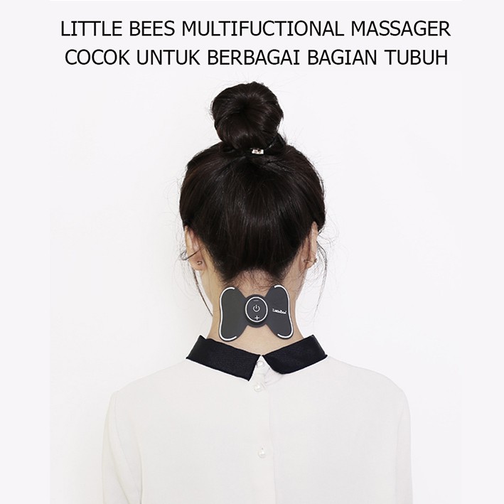 Alat terapi mini tubuh multifungsi kupu-kupu leher, kaki, perut, dll rechargable