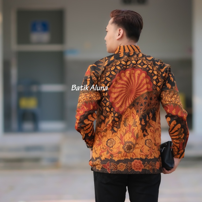 Baju Batik Pria Lengan Panjang Premium Aluna Batik PCW 088