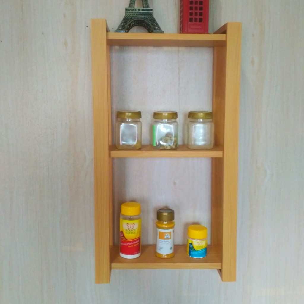 Rak Dinding Minimalis II Rak Bumbu II Wall Decor II Home Decor II Rak Bumbu Dapur Kayu Minimalis Sud